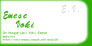 emese voki business card